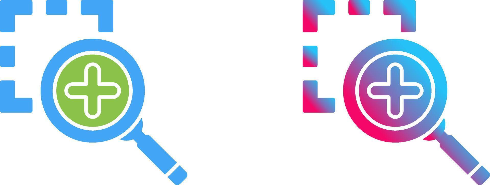 Zoom In Icon Design vector