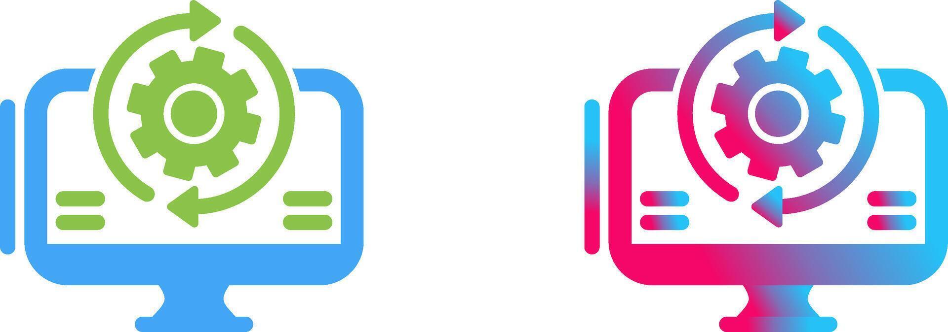 Synchronization Icon Design vector