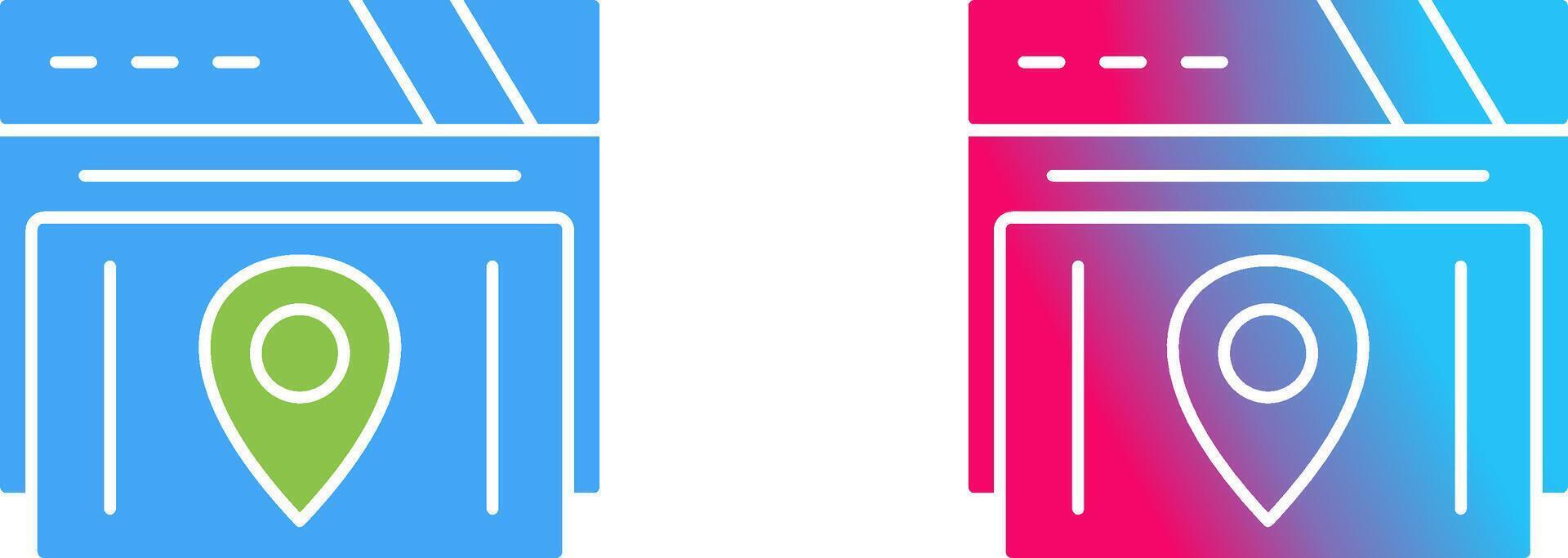 Map Location Icon Design vector