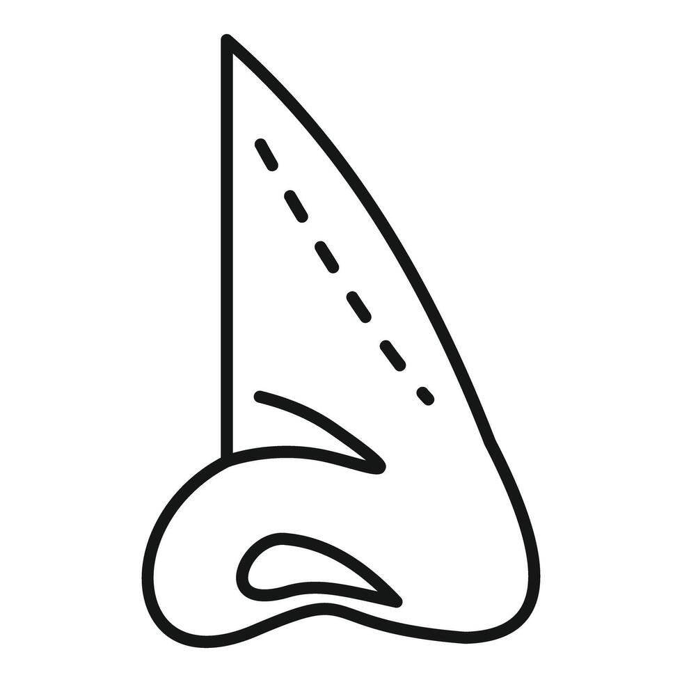 Simple line art iron icon vector