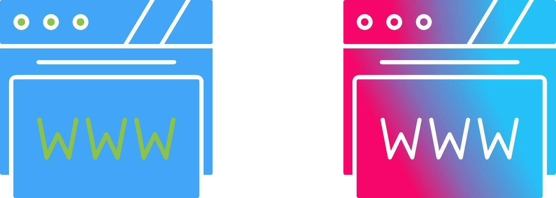 Web Browser Icon Design vector