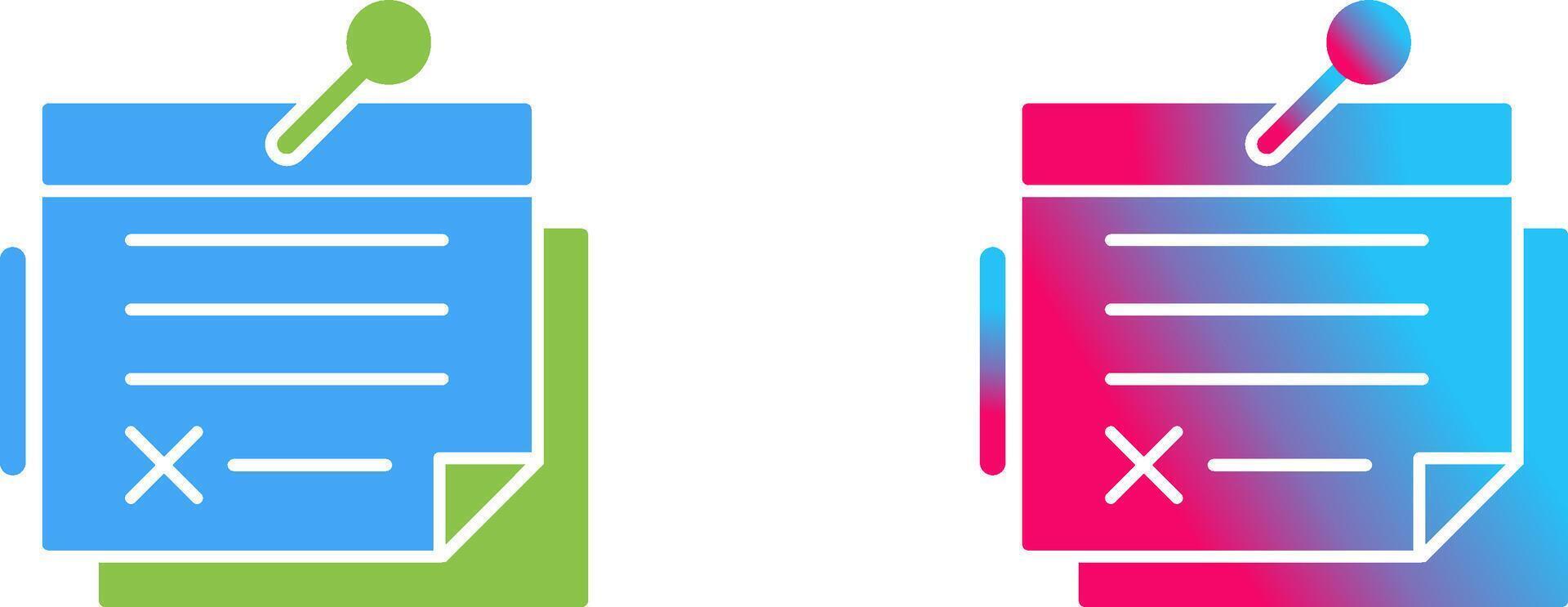 Note Icon Design vector