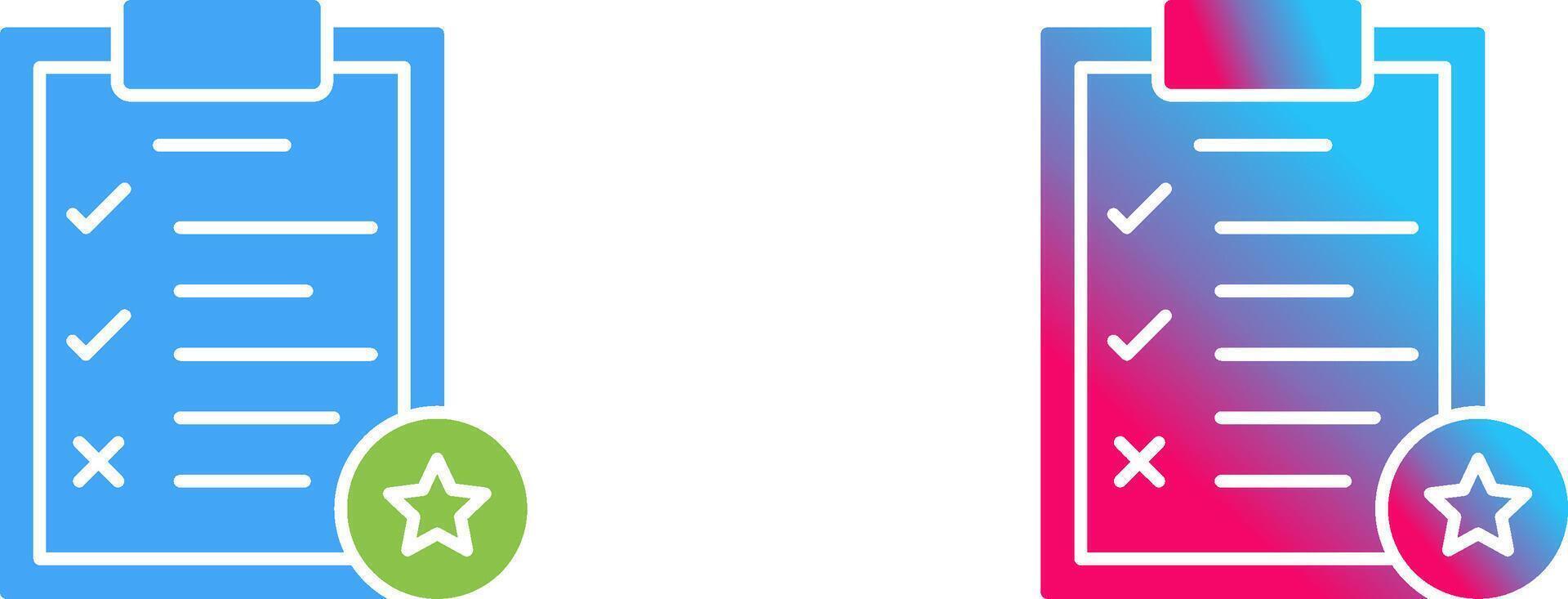Task List Icon Design vector