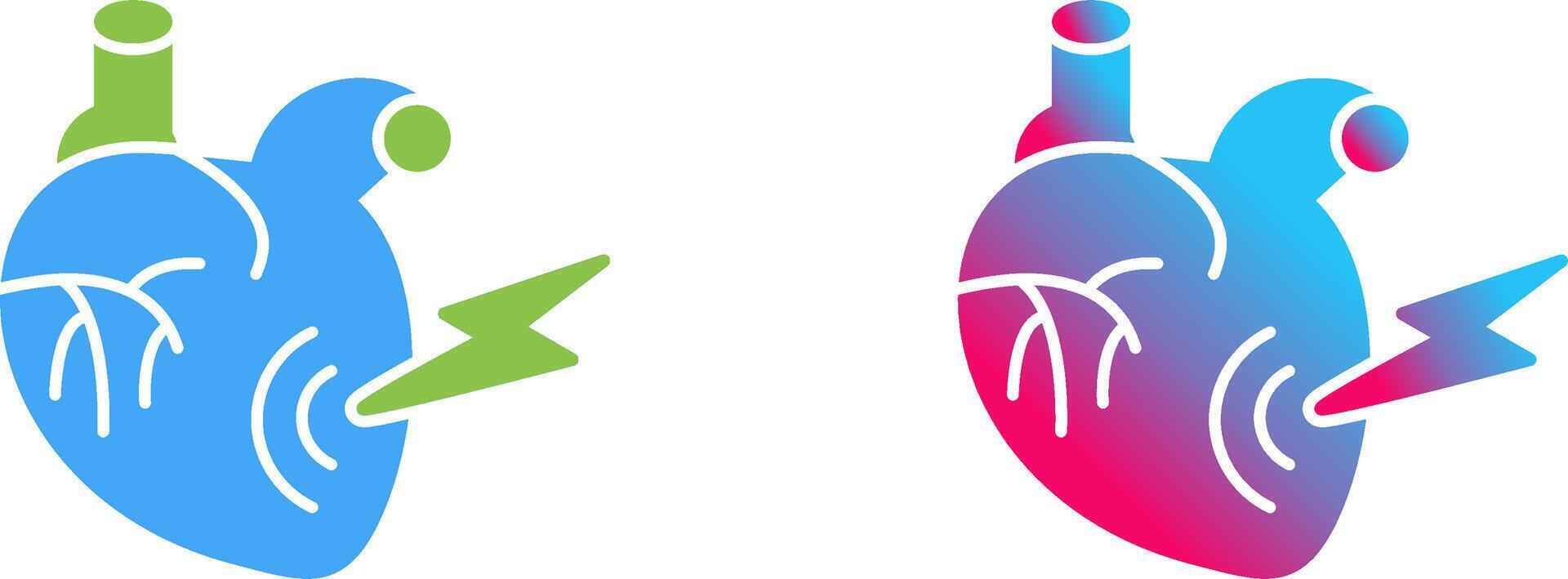 Heart Attack Icon Design vector