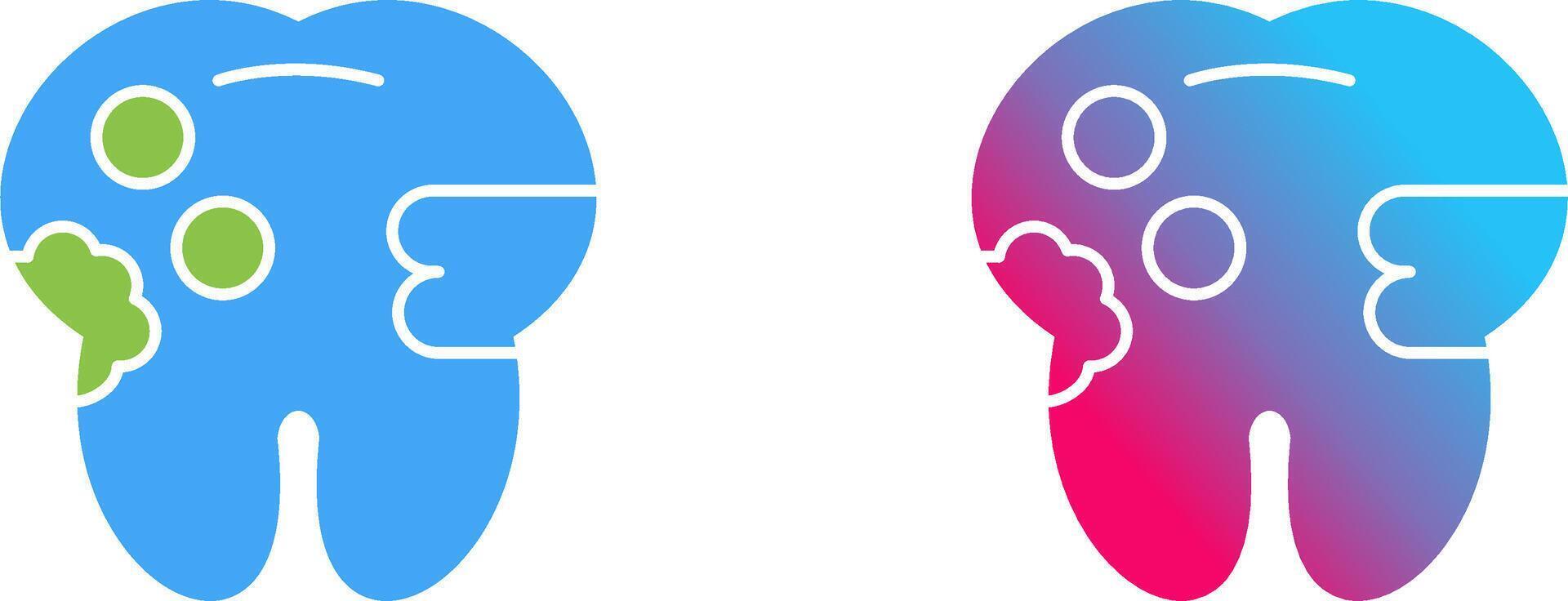 Caries Icon Design vector