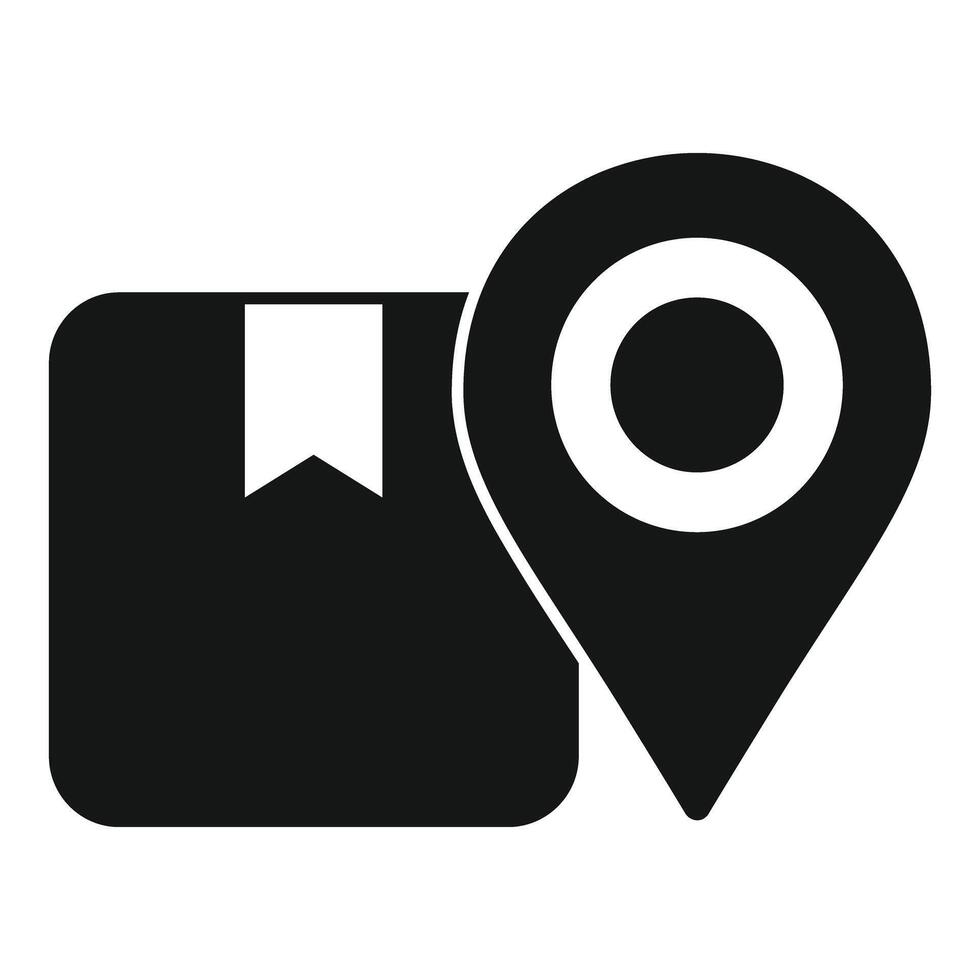 Book and map pin icon vector