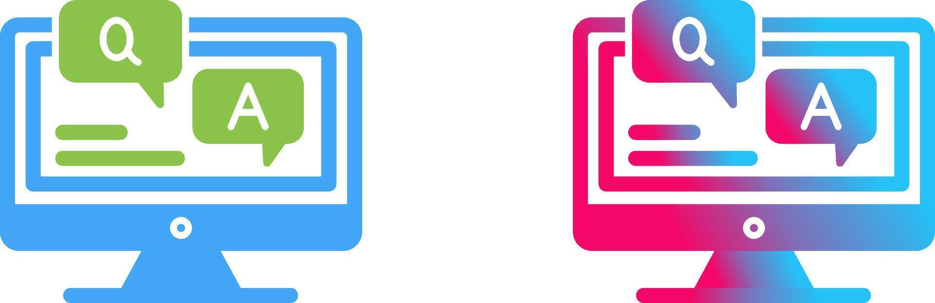 Faq Icon Design vector