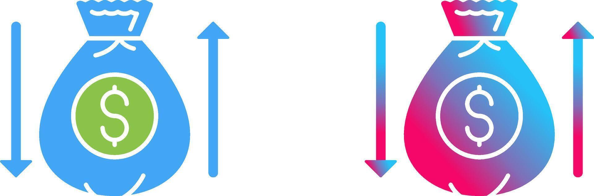 Money Bag Icon Design vector