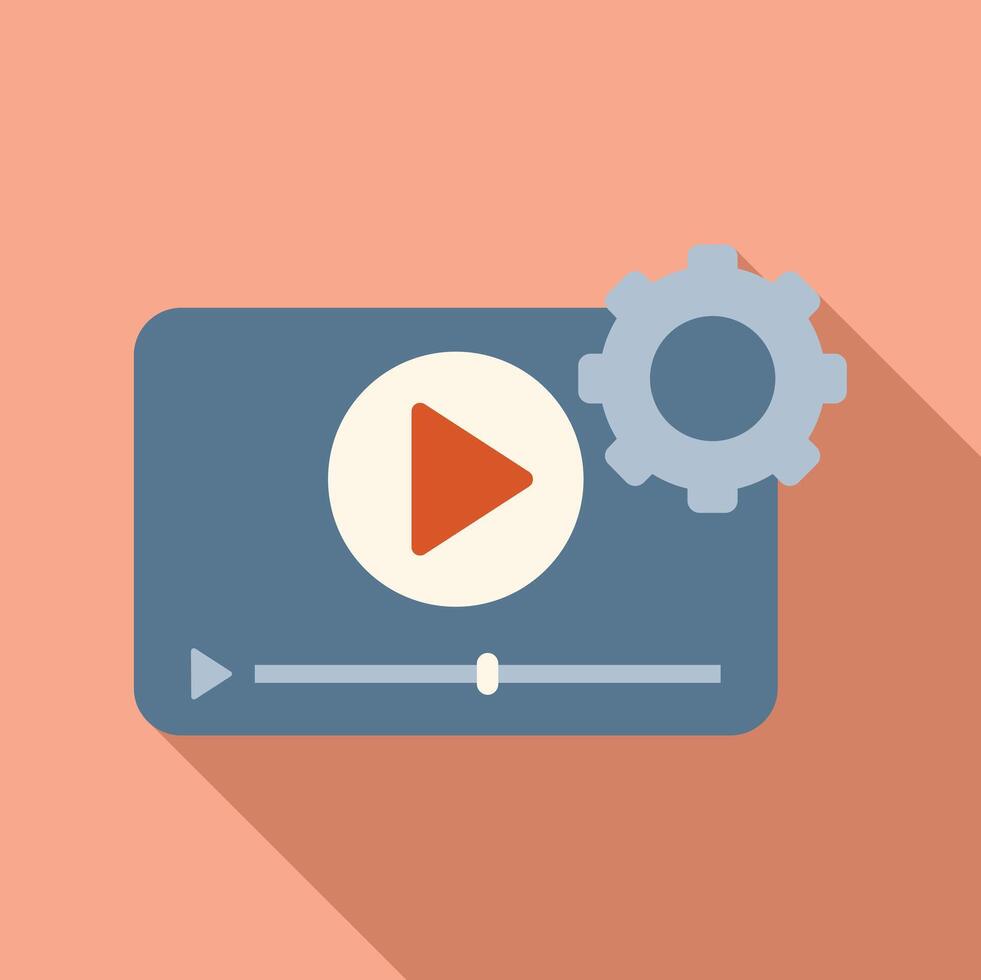 player interface icon on pastel background vector