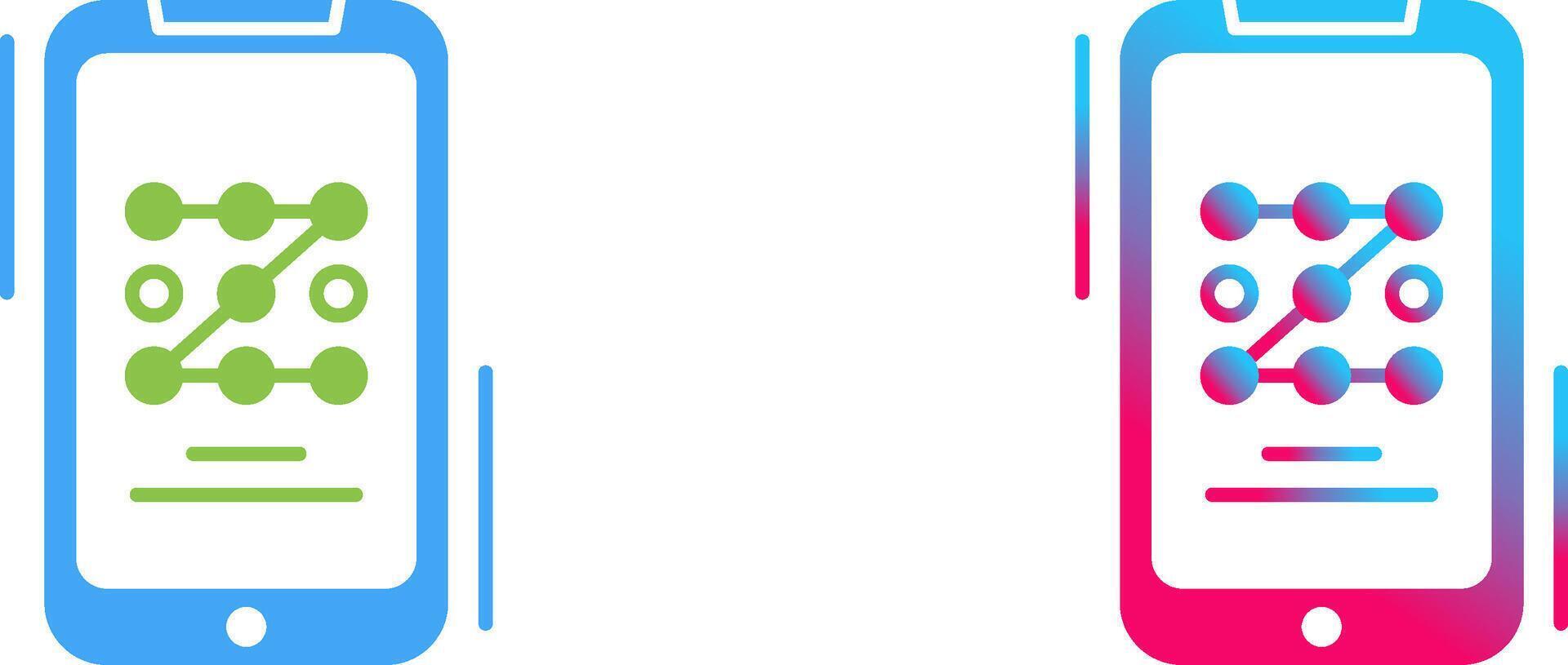 Pattern Code Icon Design vector