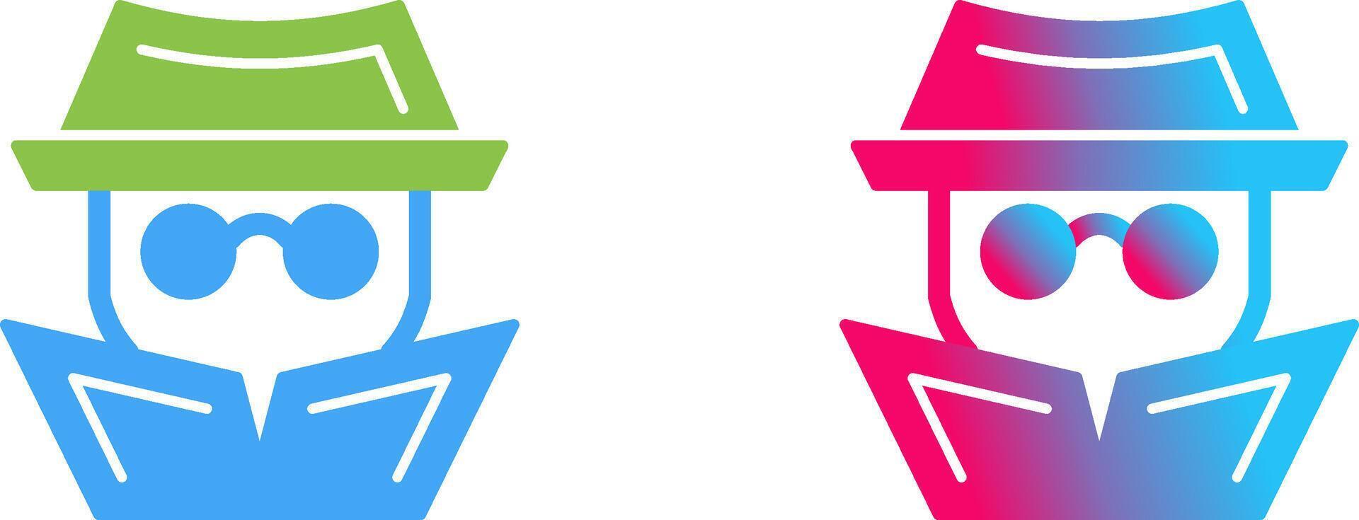Hacker Icon Design vector