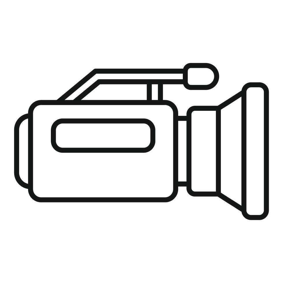Professional camera icon outline vector