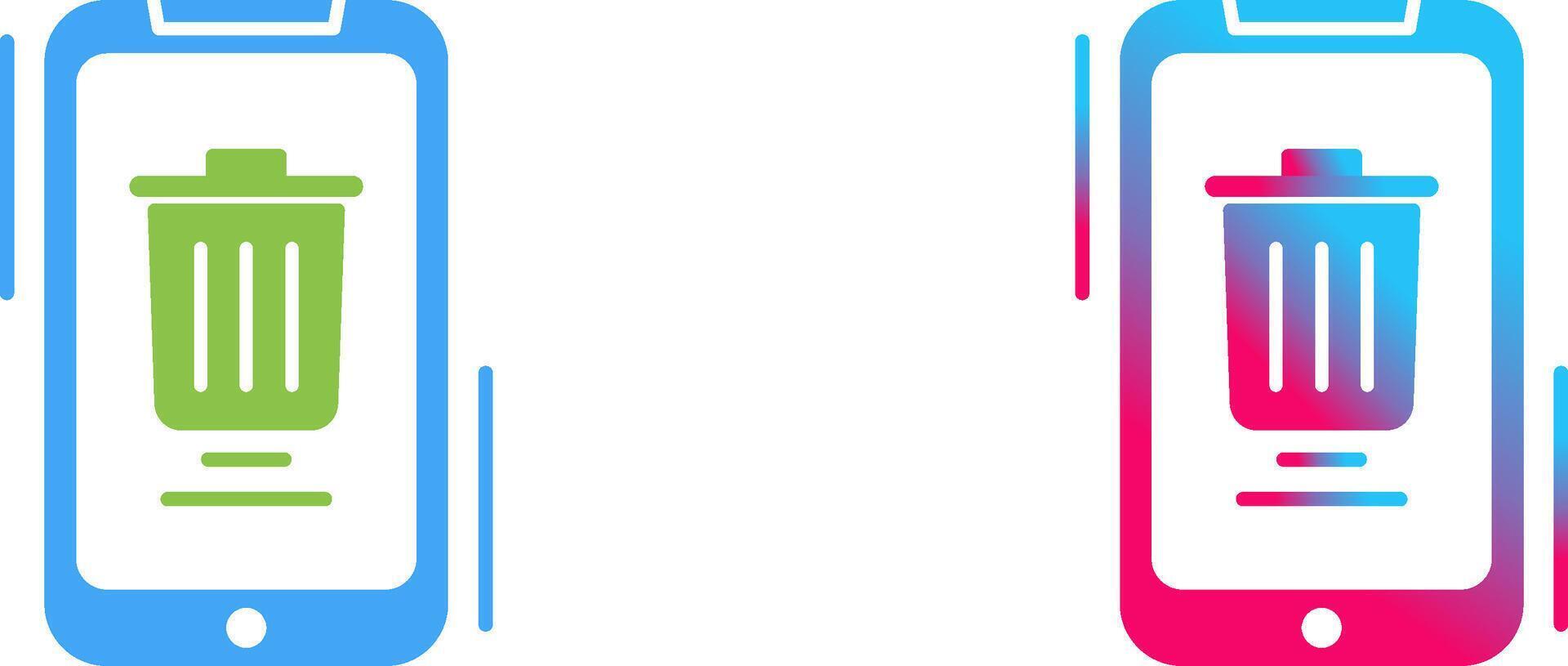 Delete Icon Design vector