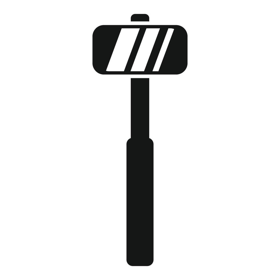 Black silhouette of a sledge hammer icon vector