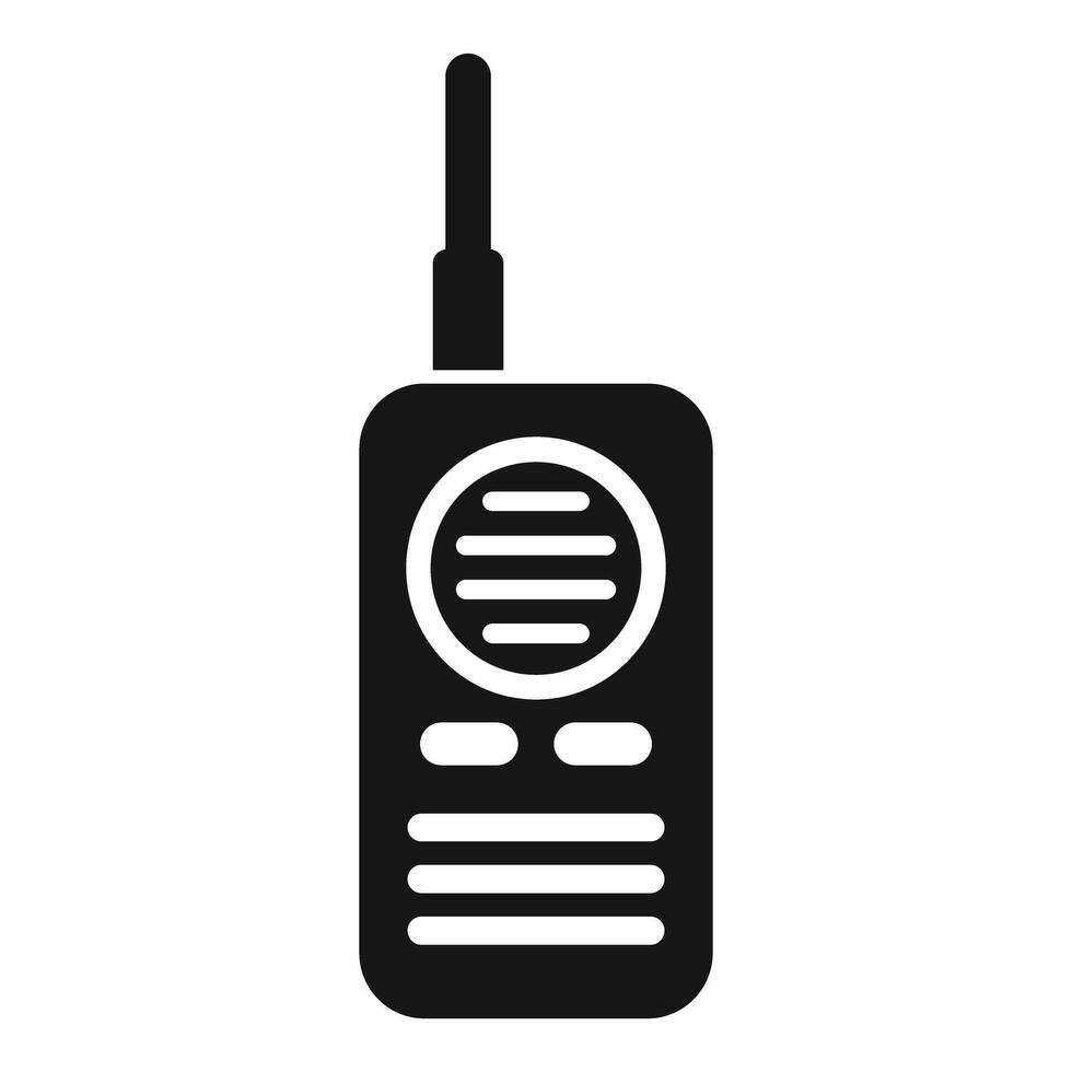 icono de walkie talkie sobre fondo blanco vector