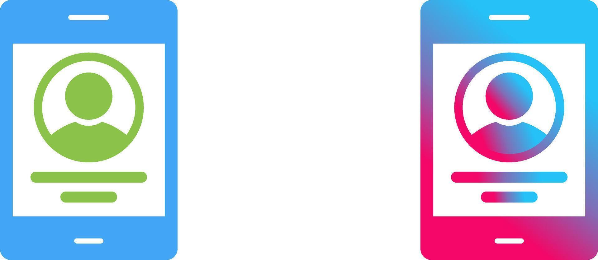 Profile Icon Design vector