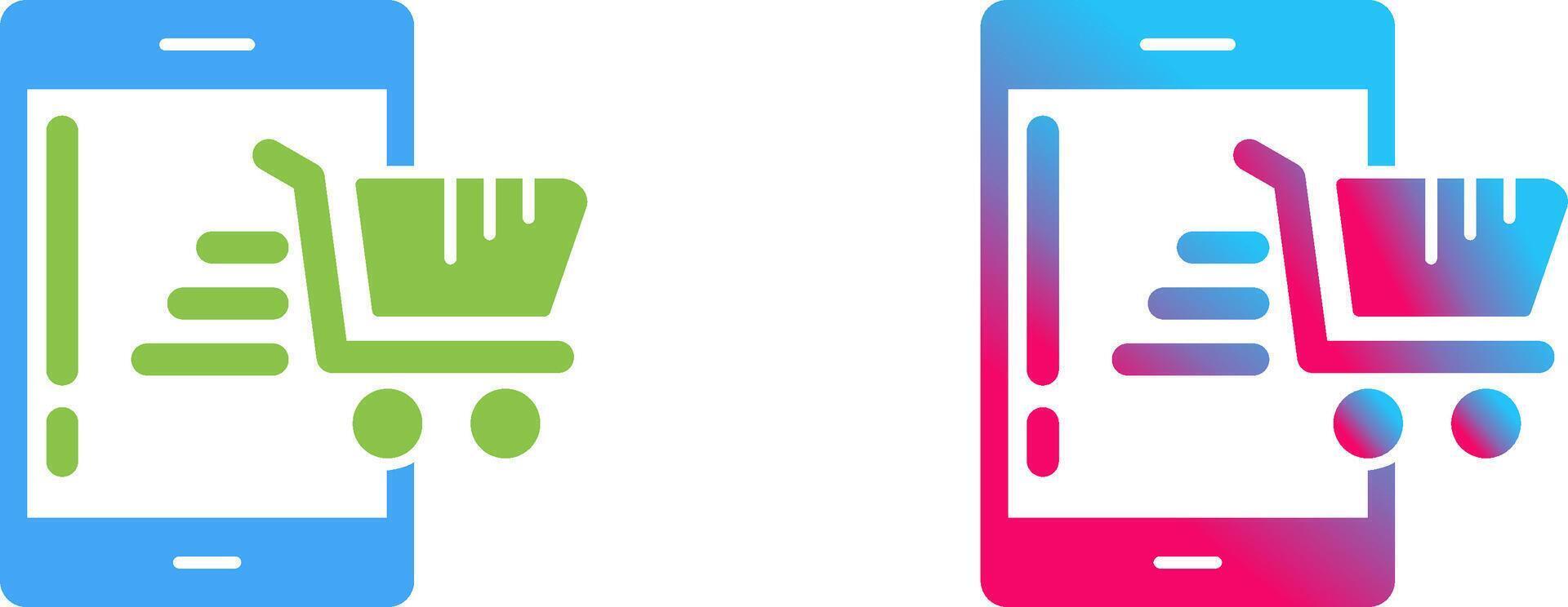 Online Shop Icon Design vector