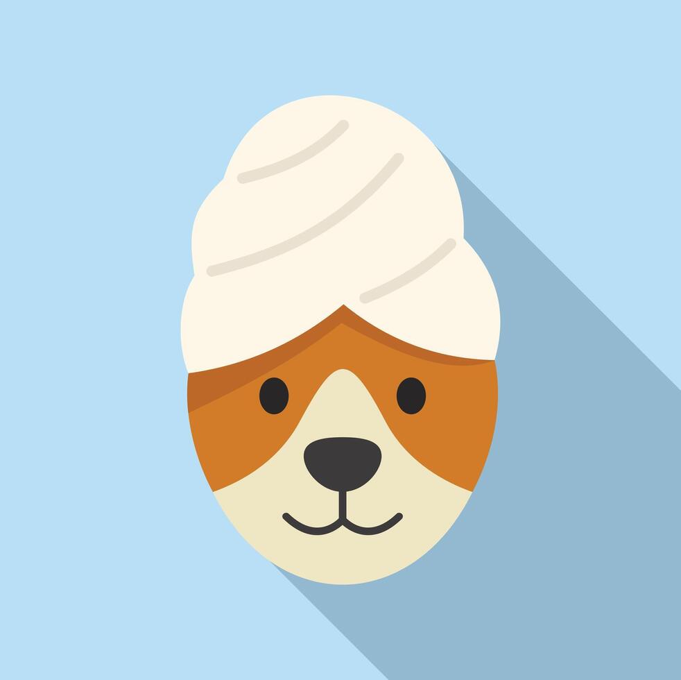 Cute cartoon shiba inu dog ice cream cone vector