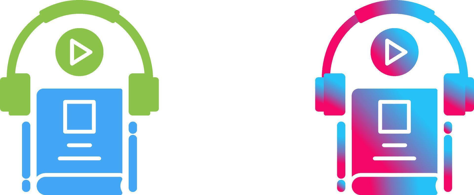 Audio Book Icon Design vector