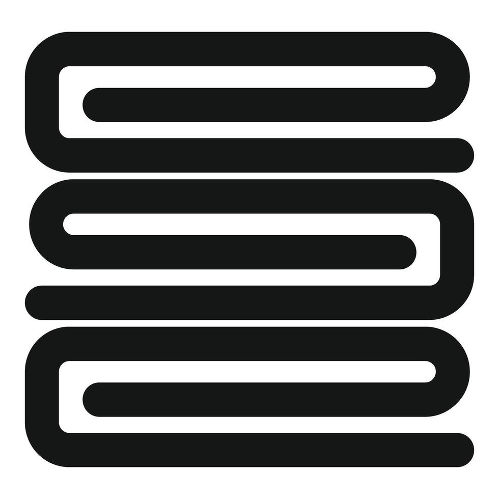 Abstract black lines design on white background vector