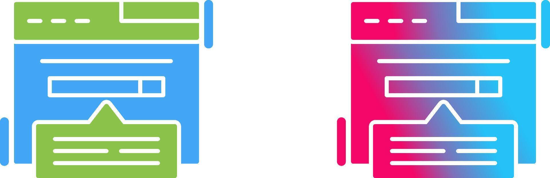 Keyword Search Icon Design vector