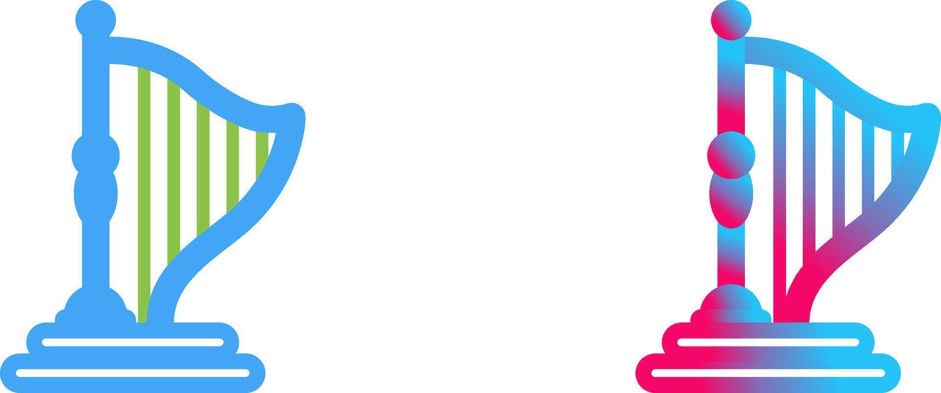 Harp Icon Design vector