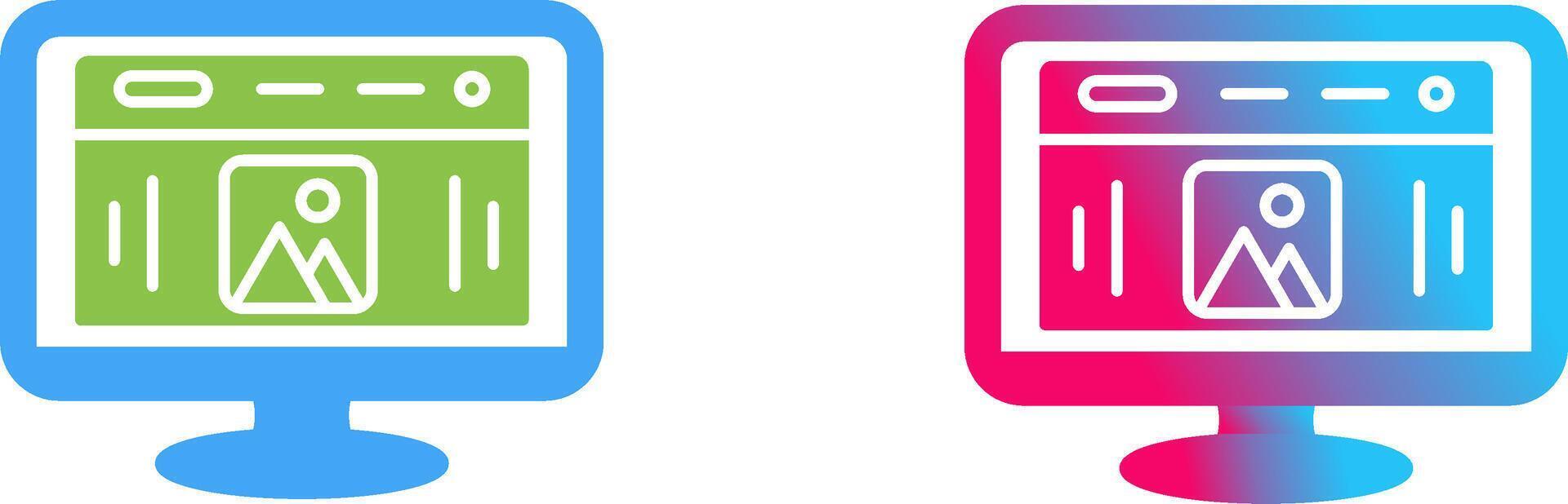 Web Design Icon Design vector