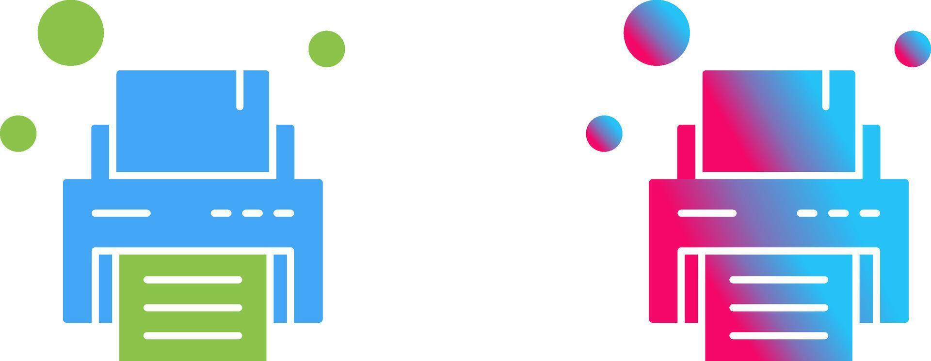 Printer Icon Design vector