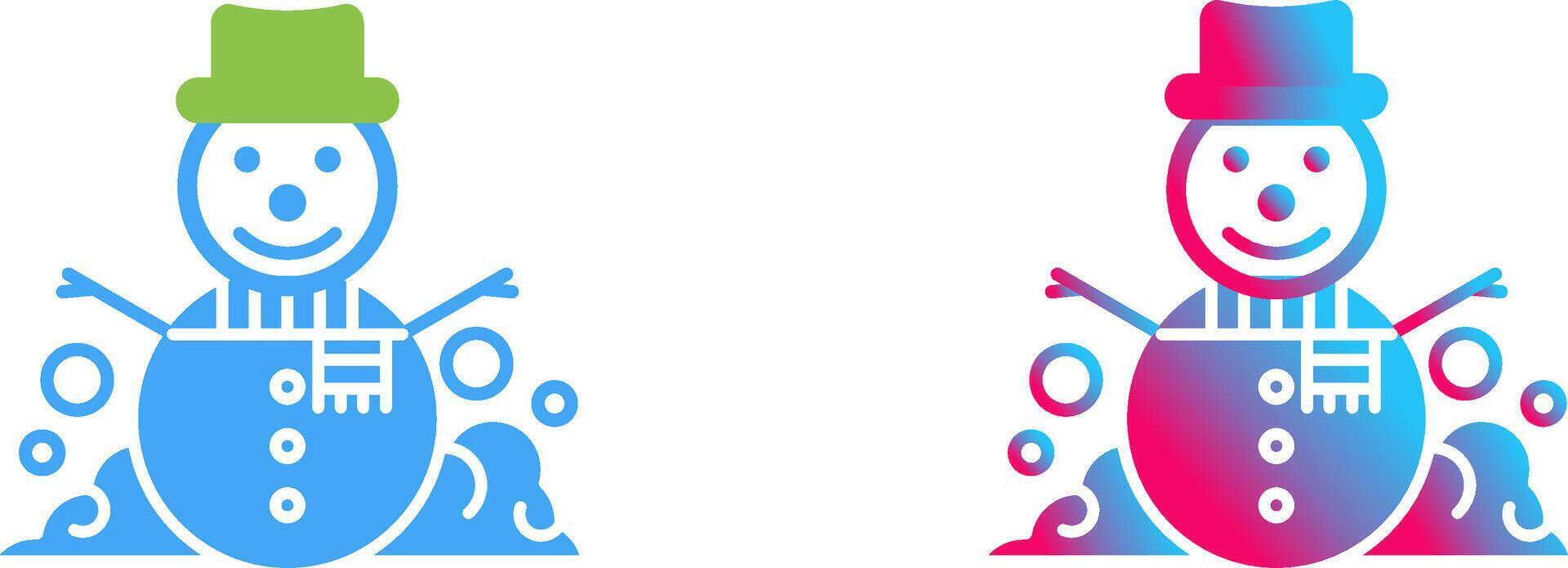 Snowman Icon Design vector