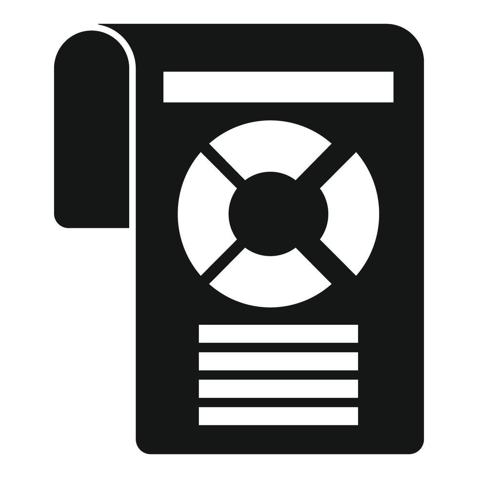 Black and white air conditioning unit icon vector