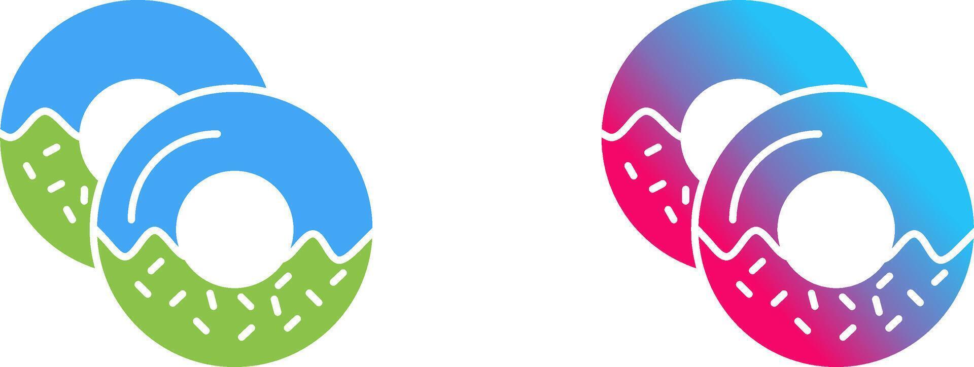 Doughnut Icon Design vector
