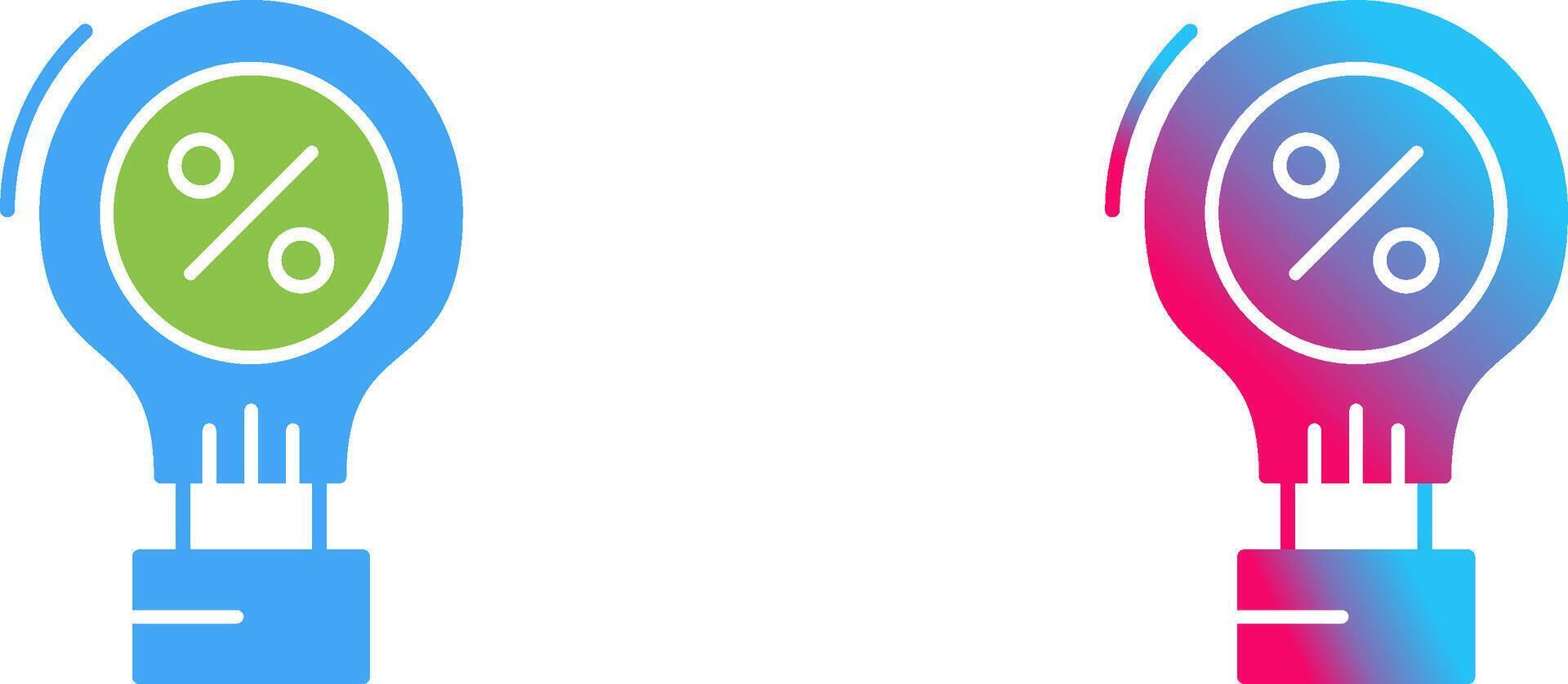 Hot Airballon Icon Design vector