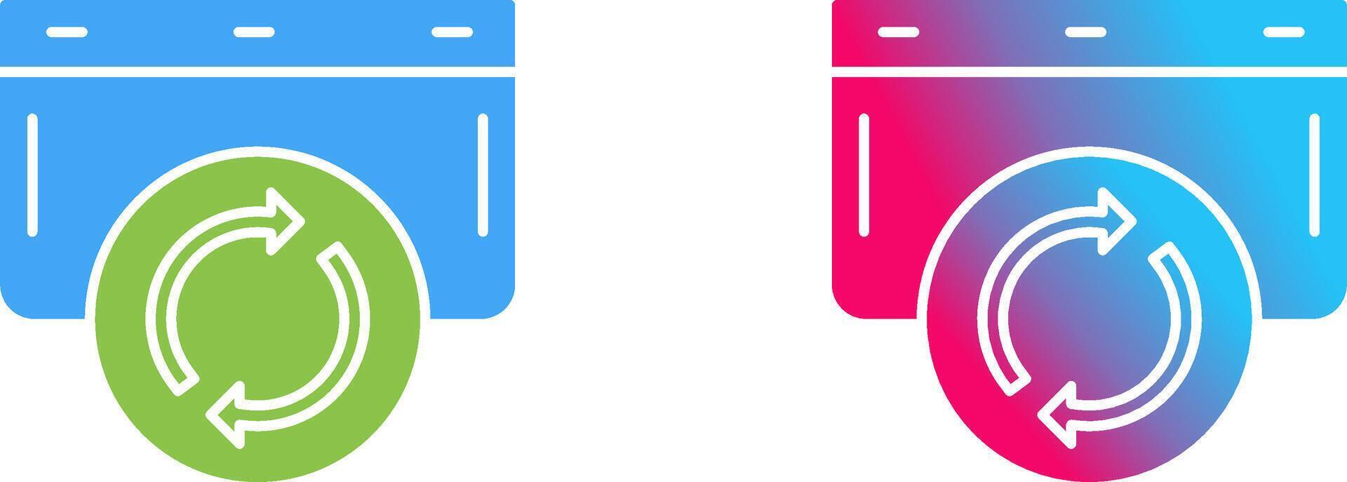 Refresh Icon Design vector