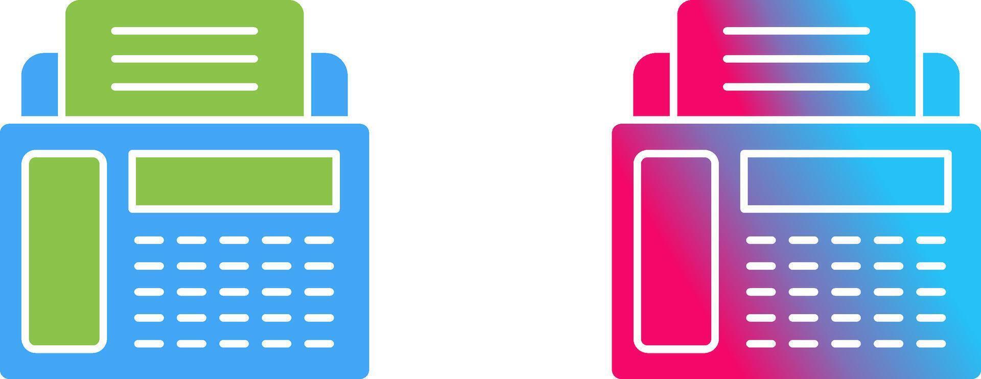 Fax Machine Icon Design vector