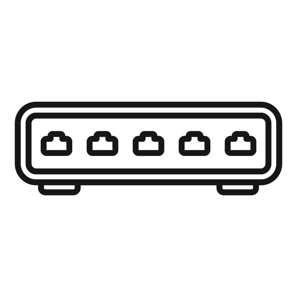 icon of a universal serial bus usb hub vector