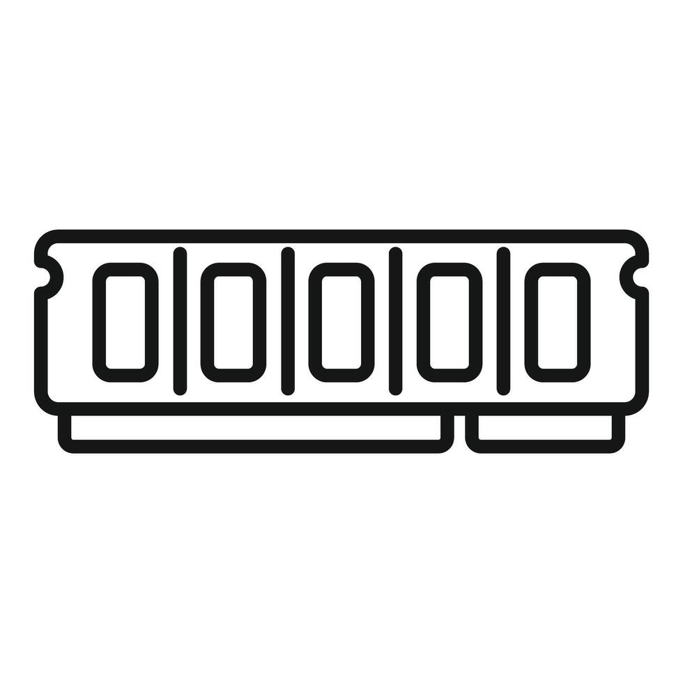 Digital binary code icon illustration vector