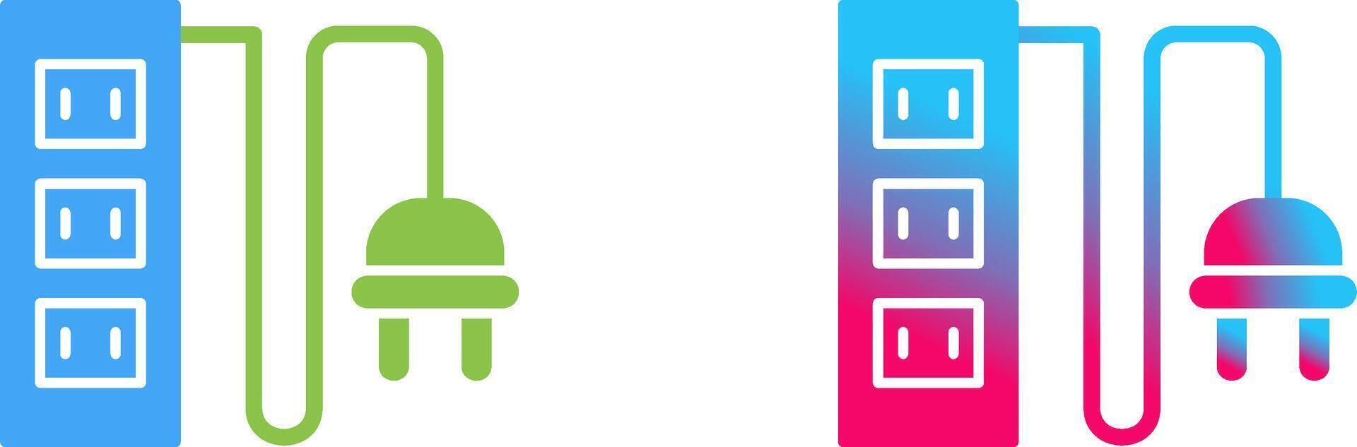 Power Socket Icon Design vector