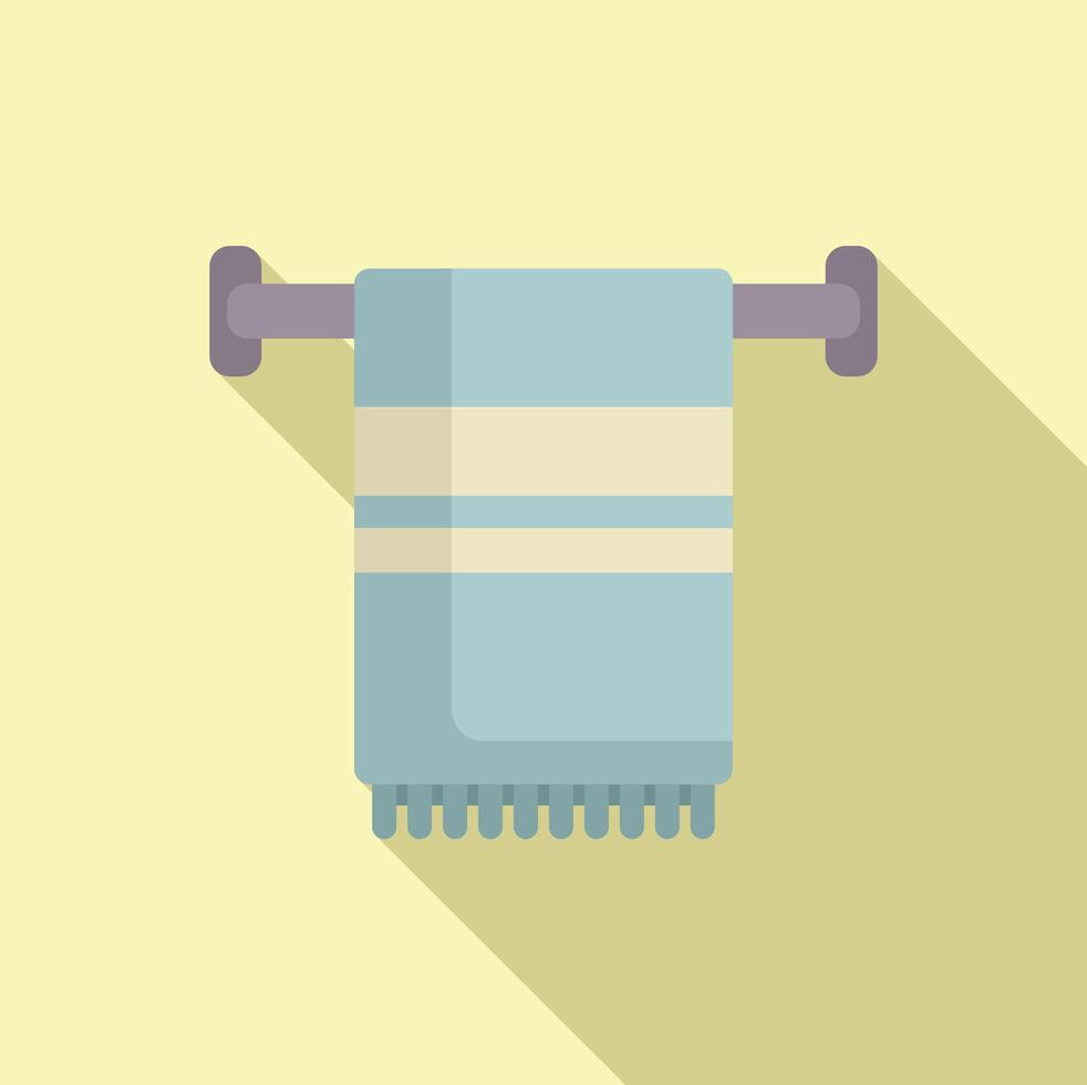illustration of hanging bathroom towel vector