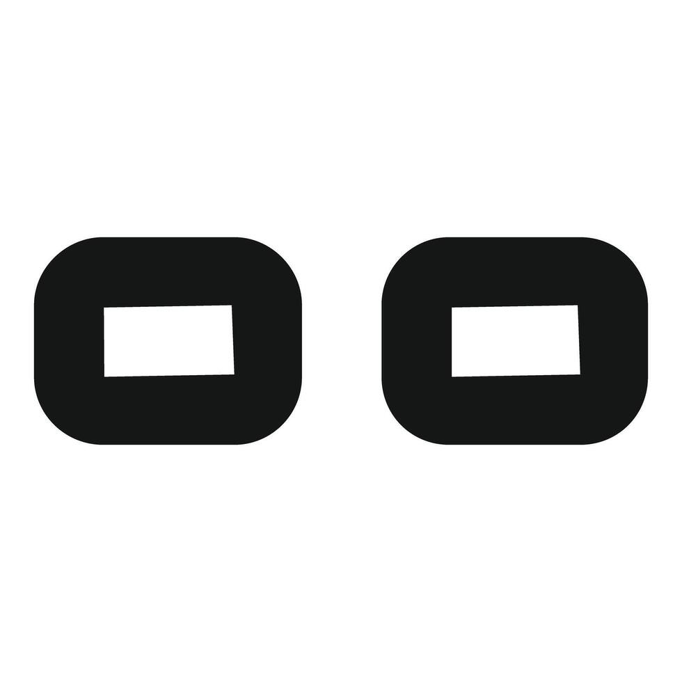 Black rectangular borders on white background vector