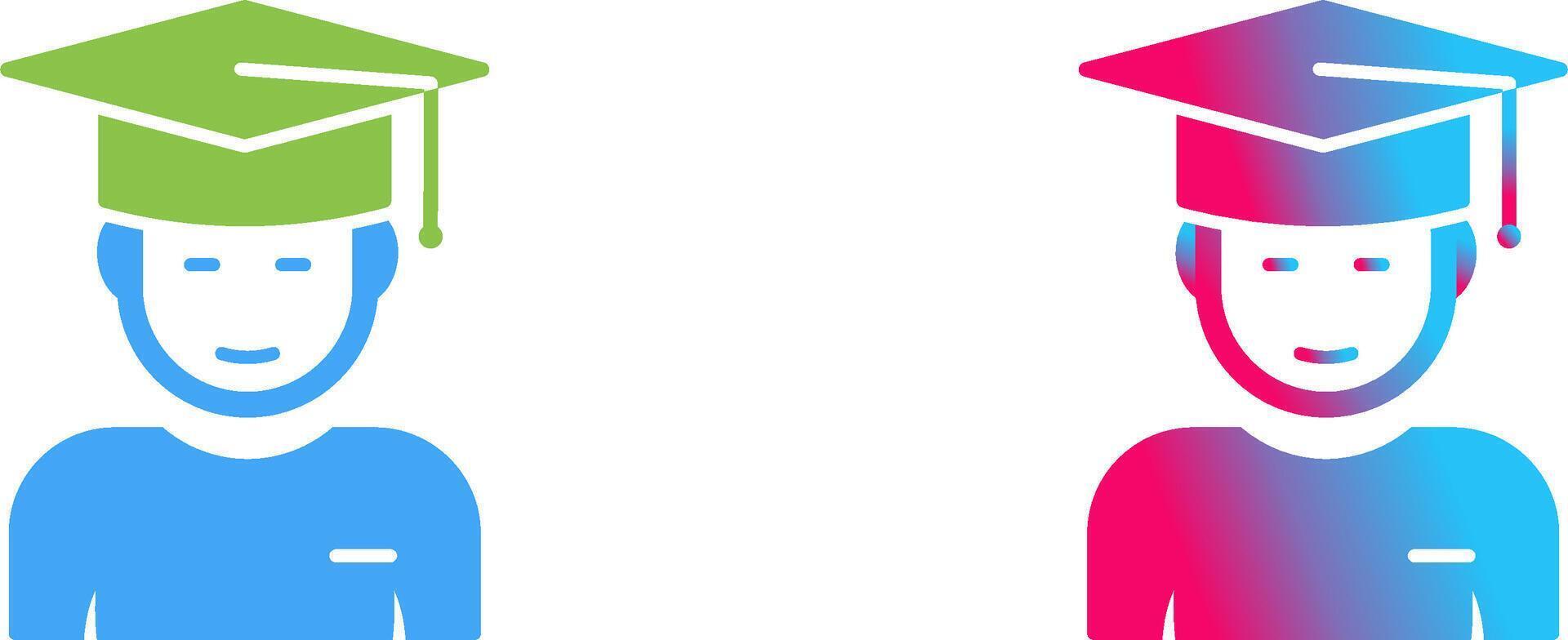 Graduate Student Icon Design vector