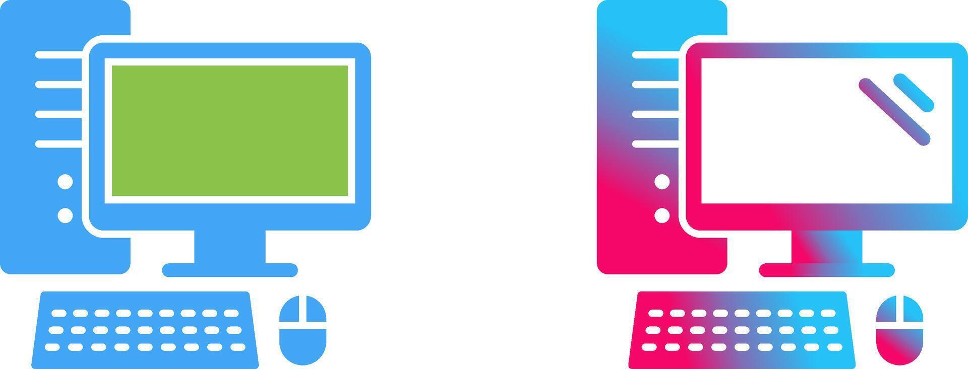 Computer Icon Design vector