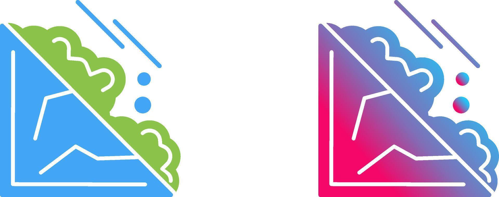 Avalanche Icon Design vector
