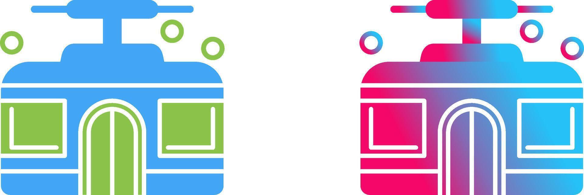 Cable Car Icon Design vector
