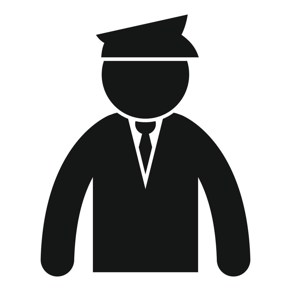Police officer icon in uniform vector