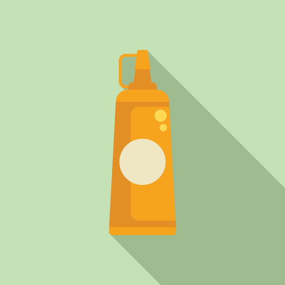 Flat design sunscreen bottle icon vector