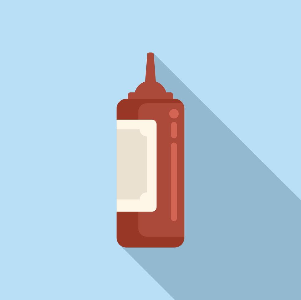illustration of ketchup bottle vector