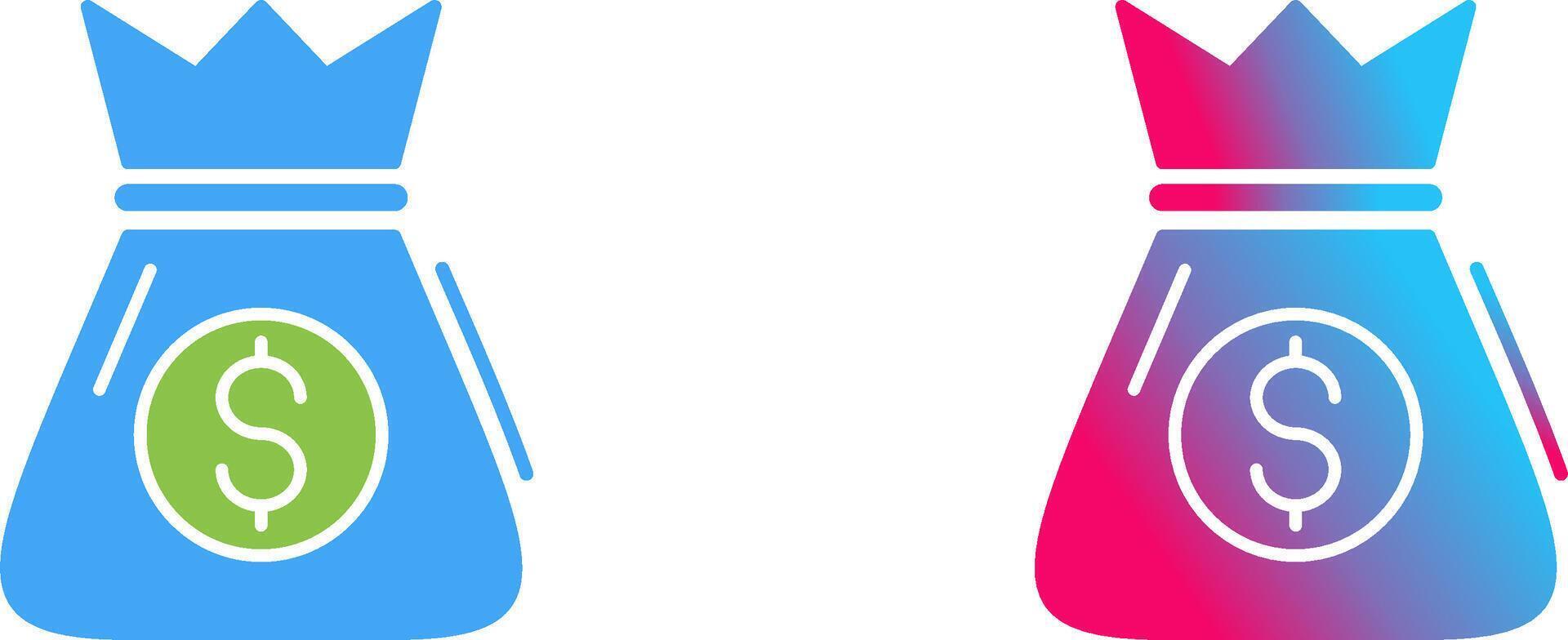 Money Bag Icon Design vector