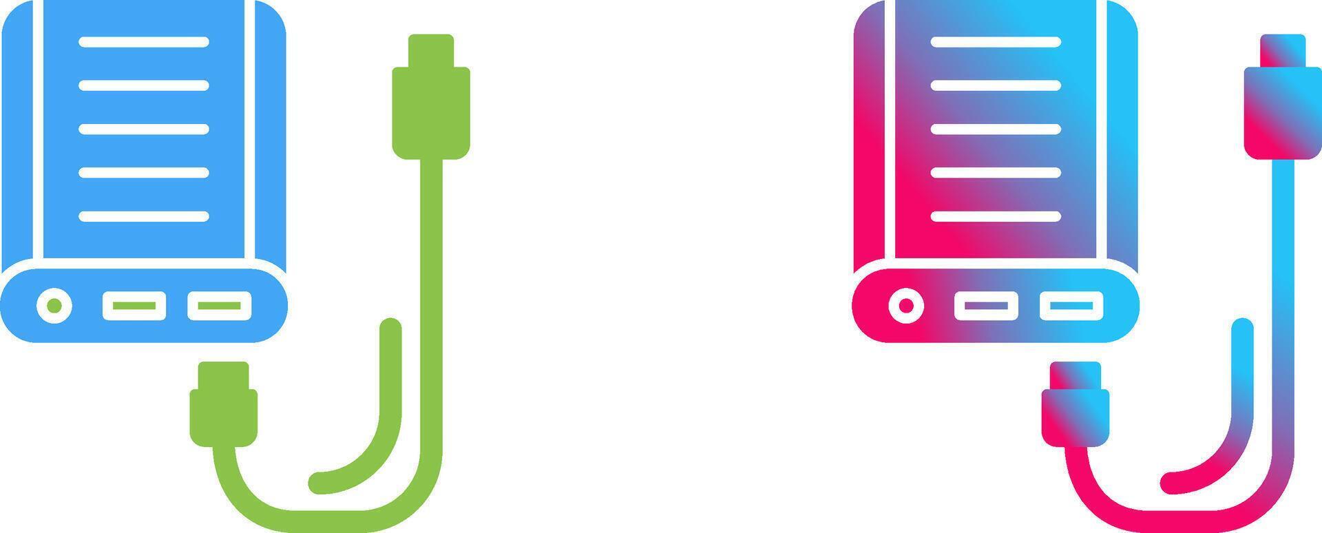Power Bank Icon Design vector