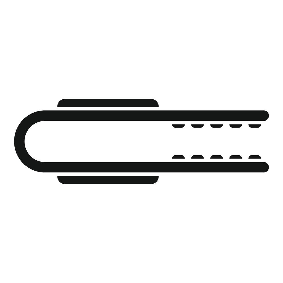 Minimalistic black and white book icon vector