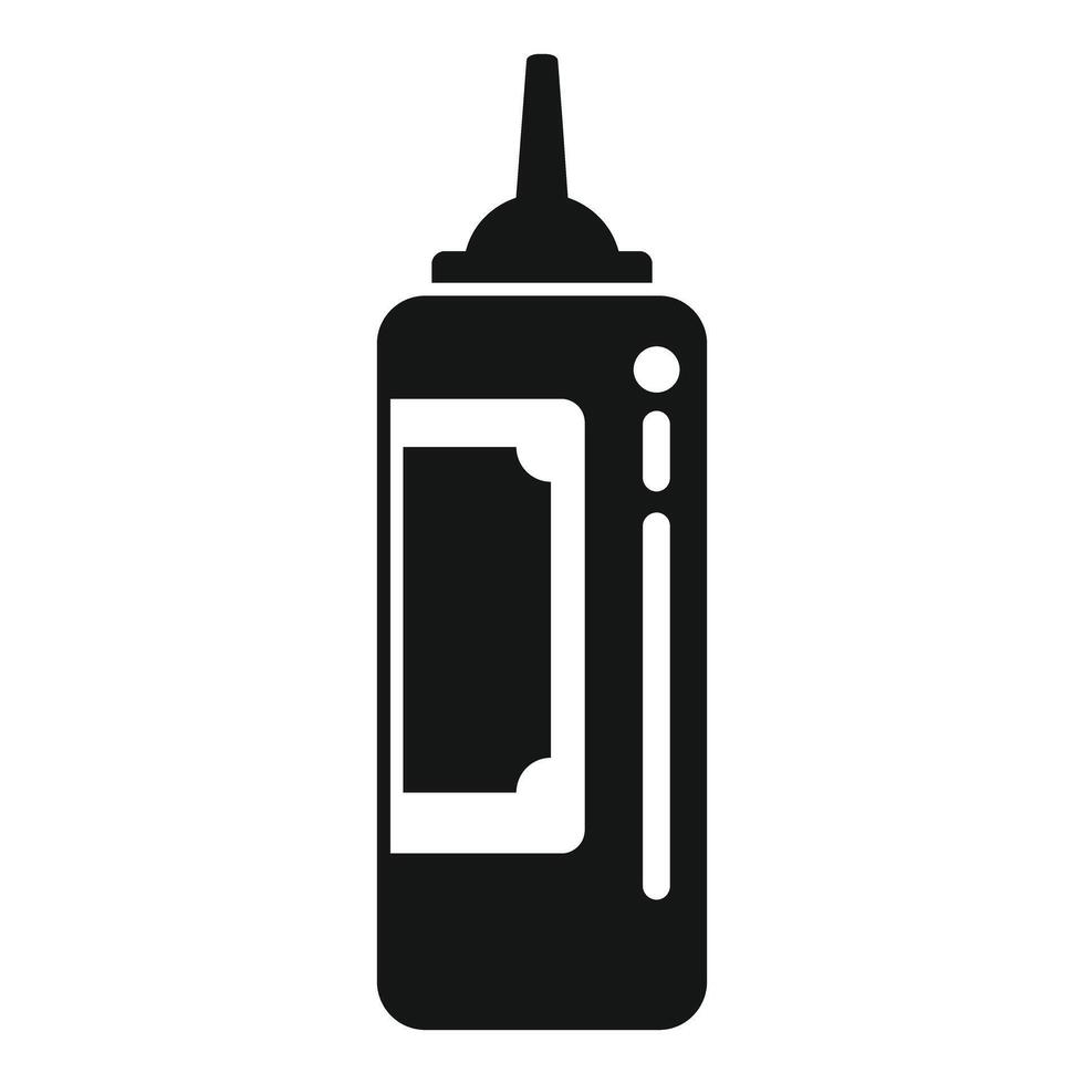 Black and white illustration of handheld radio vector